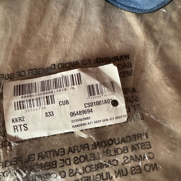 Brand new “CHLOE” Small Marcie Blue Suede Black Trim - Picture 5 of 15